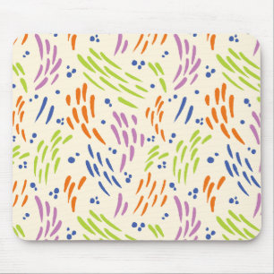 Mousepad Fluxo em Azul, Laranja, Roxo, Verde e Creme