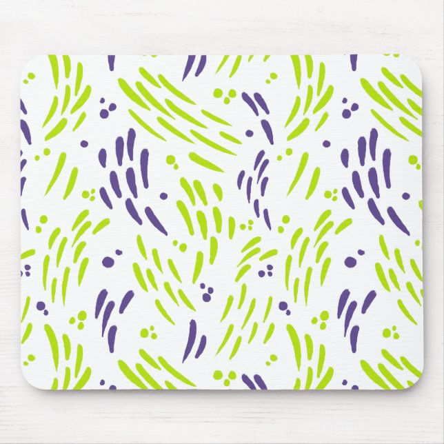 Mousepad Fluxo em Verde limão e roxo (Frente)
