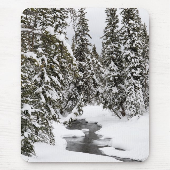 Mousepad Fluxo frio do rio de Yellowstone (Frente)