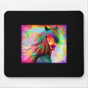 Mousepad Fluxos de Cavalos Coloridos de Cavalo de Rota Anor