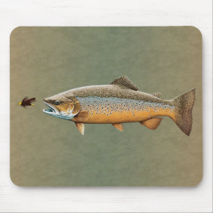 Mousepad Fly Fishing Brown Trout