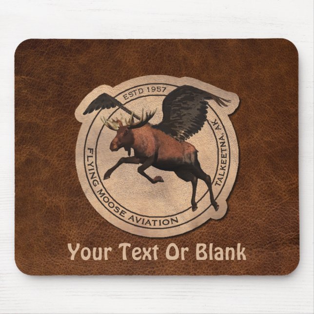 Mousepad Flying Moose Aviation Patch (Frente)