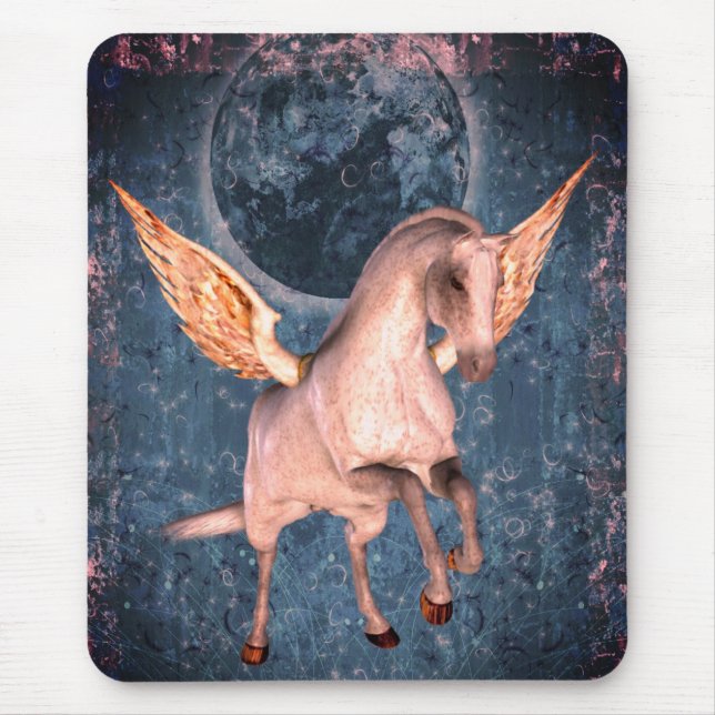 Mousepad Flying Pegasus Horse Fantasy Art (Frente)