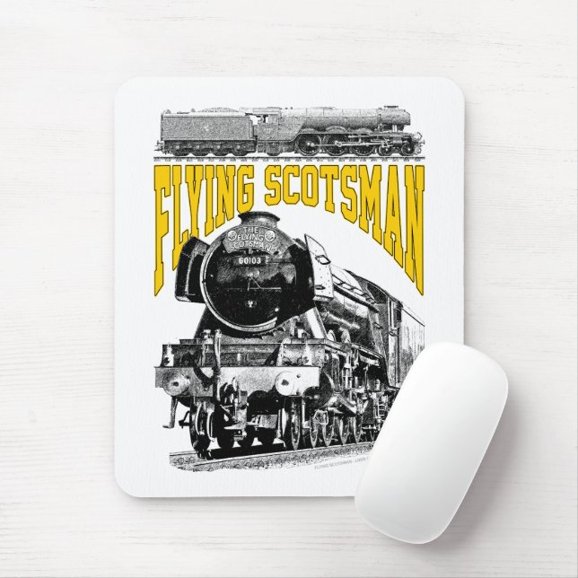 Mousepad Flying Scotsman Steam Locomotive. 1923 LNER Train (Com mouse)