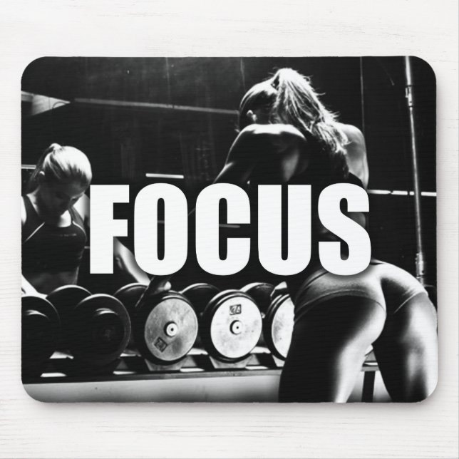 Mousepad FOCO - Motivação do Workout das Mulheres (Frente)