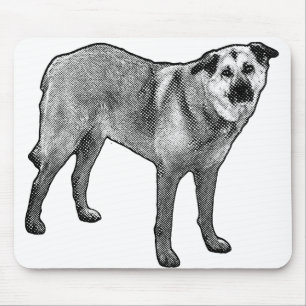 Mousepad foco na linha de grão, mistura tibetana