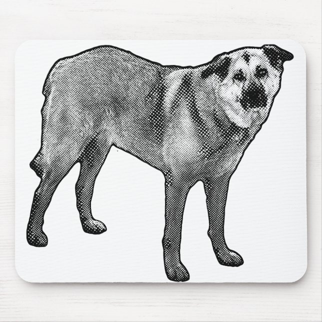 Mousepad foco na linha de grão, mistura tibetana (Frente)