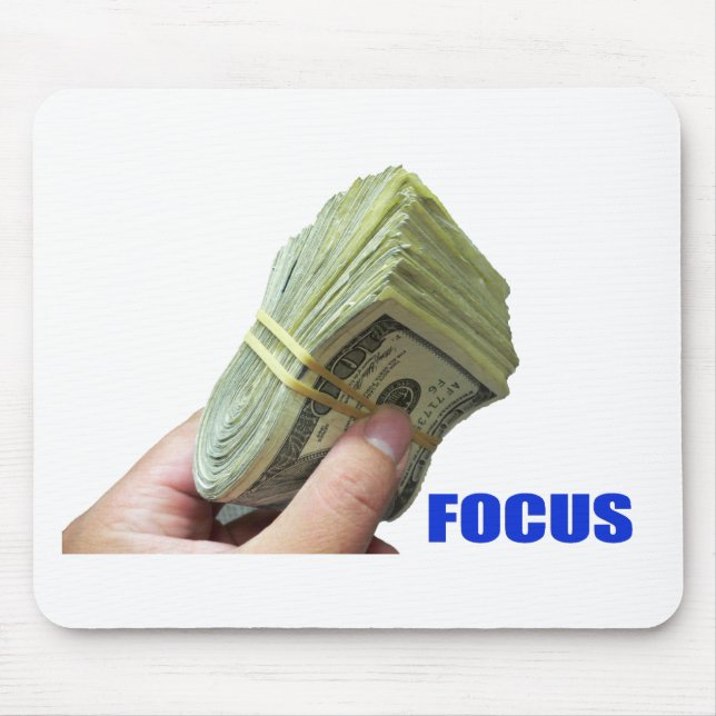 Mousepad FOCO no DINHEIRO (Frente)