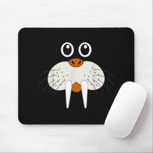Mousepad Fofa Fantasia de Morsa Animal Divertida de Hallowe
