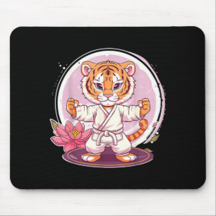 Mousepad Fofo Tigre Kung Fu Lotus Kickboxing Taekwondo