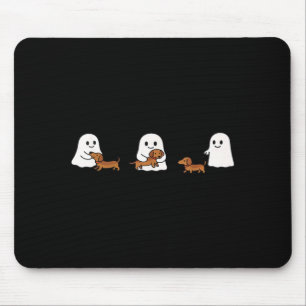 Mousepad Fofos Fantasmas Divertidos Cachorros Dachshund Ama