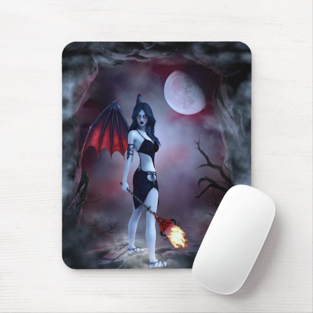 Mousepad Fogo da Lua Succubus (Com mouse)