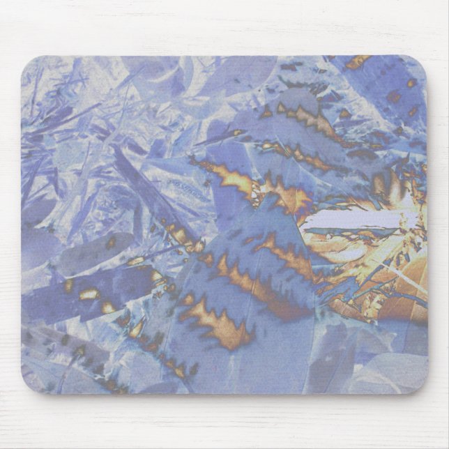 Mousepad Fogo e gelo, abstrato digital (Frente)