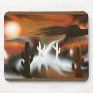 Mousepad Fogo e gelo abstratos do sudoeste