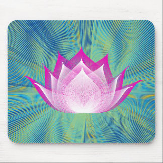 Mousepad Fogo Lotus Black Tea Pink Verde Modelo