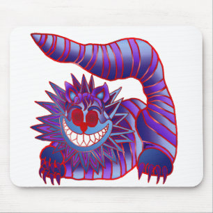 Mousepad Fogo louco do gato de Cheshire
