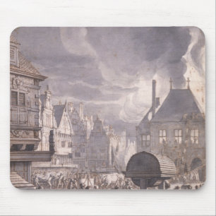 Mousepad Fogo na câmara municipal velha em Amsterdão