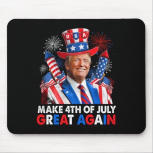 Mousepad Fogo Patriótico Trump Torna 4 De Julho Excelente A