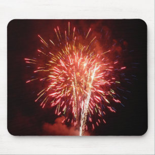 Mousepad Fogo Vermelho, Branco e Azul II Patriótico