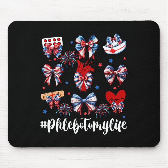 Mousepad Fogos De Artifício Do Arco Coquette Phlebotomy Hap (Frente)