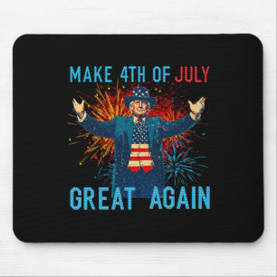 Mousepad Fogos de Artifício Trump Fazem 4 de Julho Grande N
