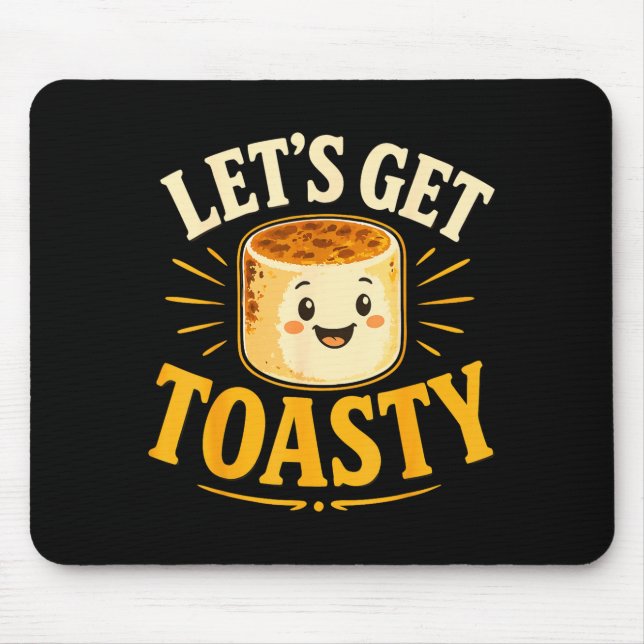 Mousepad Fogueira de marshmallow torrado (Frente)