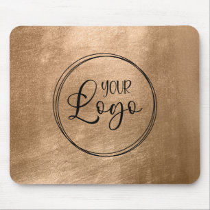 Mousepad Foil de Ouro em Cobre Falso para o Seu Logotipo