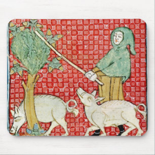 Mousepad Fol.59v novembro: Recolhendo bolotas