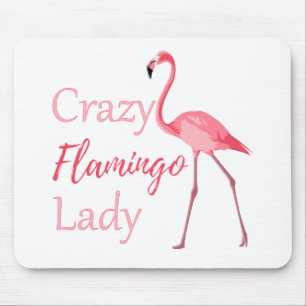 Mousepad Folamingo Louco Senhora Engraçada Flamingo