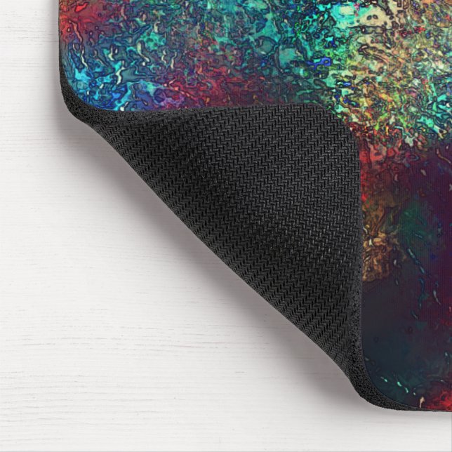 Mousepad Folha de alumínio ou rocha sob plástico azul e ver (Canto)