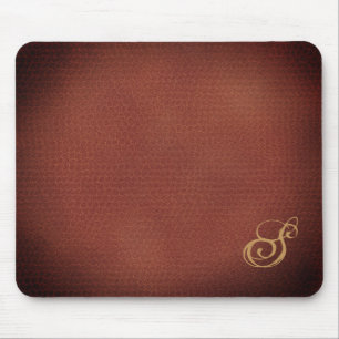 Mousepad Folha De Couro Mole E Legant Monogramas