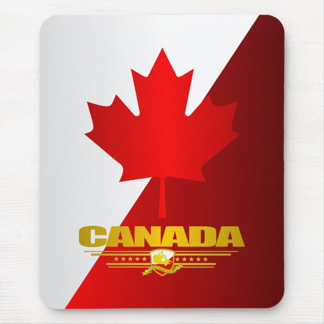 Mousepad Folha de Mapeamento do Canadá (Frente)