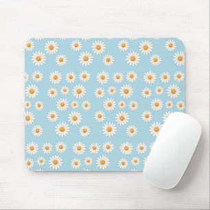 Mousepad Folha de margarida bonita - Acessório estético de 