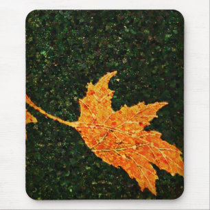 Mousepad Folha de Mouse de Pintura de Óleo de Folha