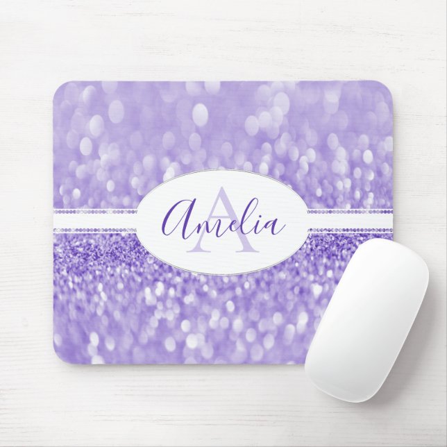 Mousepad Folha de Mouse Personalizar a Brilhante Roxa (Com mouse)