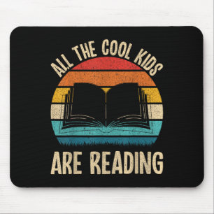 Mousepad Folha de Nerd de Leitura Engraçada Biblioteca de L