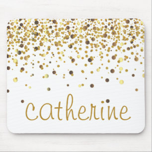 Mousepad Folha dourada do falso do brilho Dourado dos