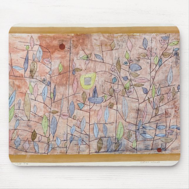 Mousepad Folha escassa de Paul Klee- (Frente)
