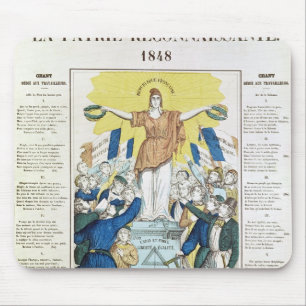 Mousepad folha lírica para uma canção dedicada ao