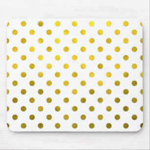 Mousepad Folha Metálica Dourada Folha de Folhas de Folha P