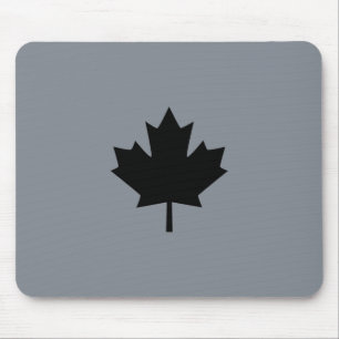 Mousepad Folha na moda canadense de mapeamento preto