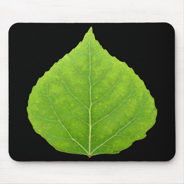 Mousepad Folha Verde Aspen #11 (Frente)