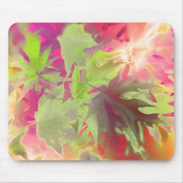 Mousepad Folhas Abstrato Modernas Coloridas