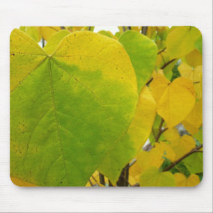 Mousepad Folhas amarelas e verdes de Redbud