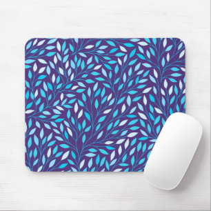 Mousepad Folhas Azuis Vintage