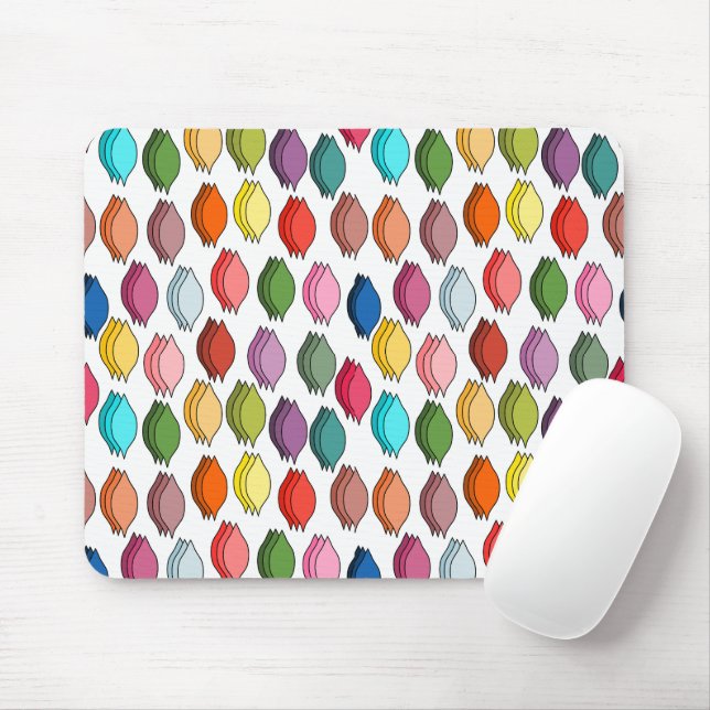 Mousepad Folhas Coloridas (Com mouse)