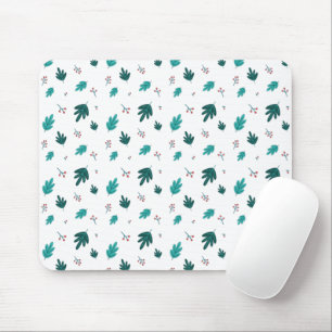 Mousepad Folhas de Árvore Evergreen e Berries Red Holly
