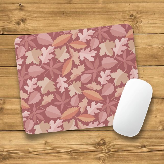 Mousepad folhas de Marsala padrão (Criador carregado)
