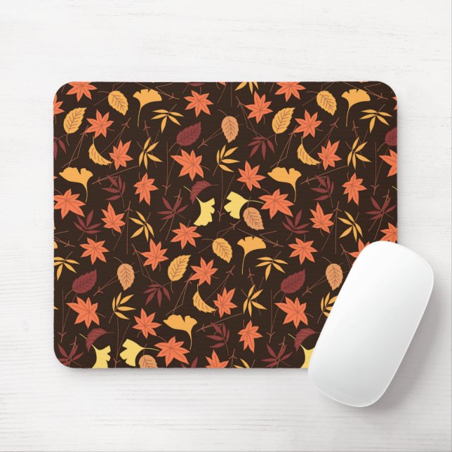 Mousepad Folhas de Outono Caindo (Com mouse)