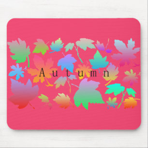 Mousepad Folhas de outono coloridas
